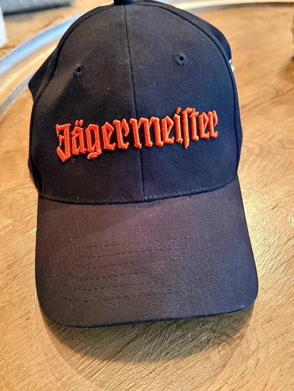 Jägermeister Logo Baseball Cap Black & Orange NWT
